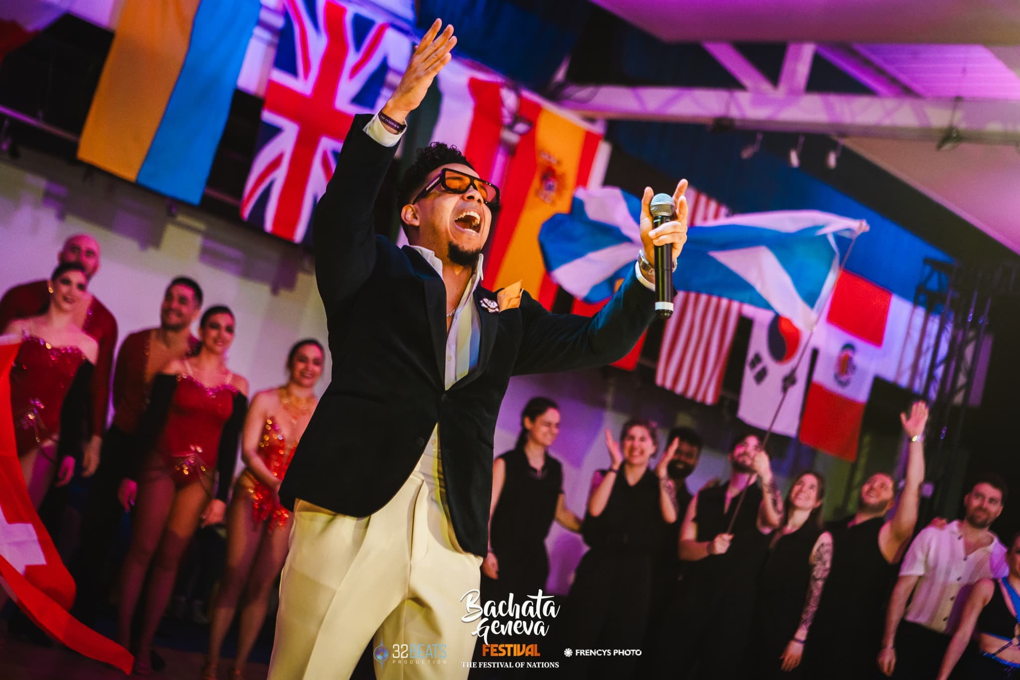 Shows of Nations performance on stage